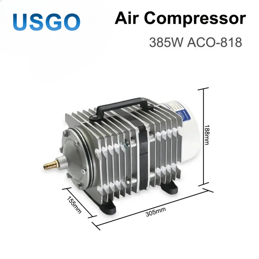 Compresor de Aire Electromagné - Air Assist Pump Laser reseña y precio