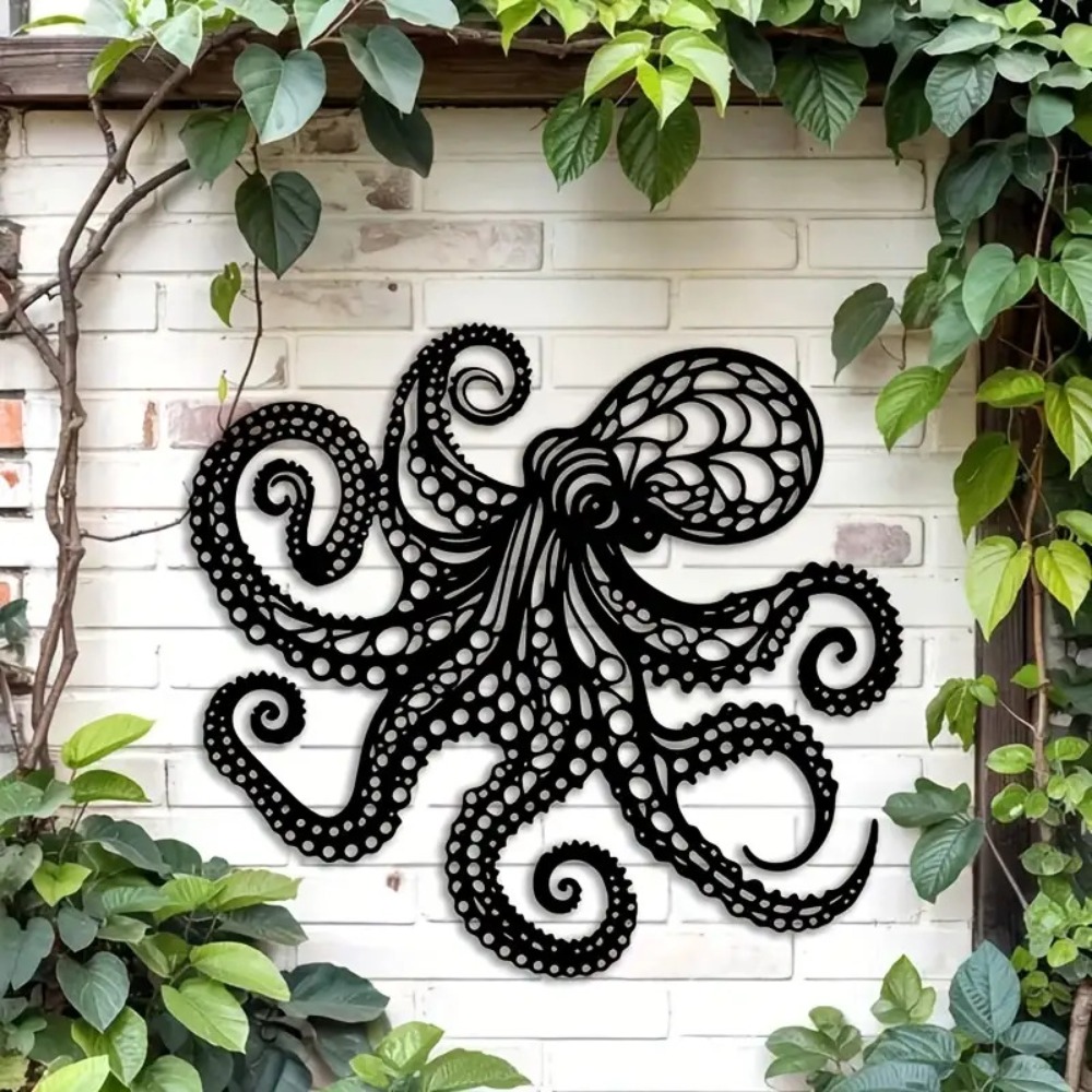 Escultura de Pared de Pulpo Gr - Industrial Laser Power reseña y precio