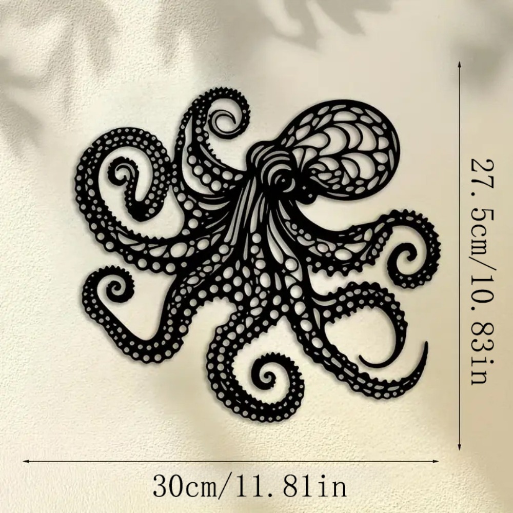 Escultura de Pared de Pulpo Gr - Industrial Laser Power reseña y precio