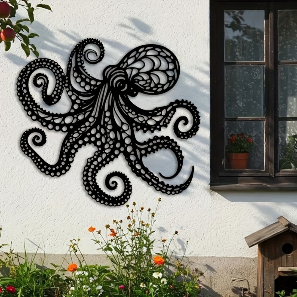 Escultura de Pared de Pulpo Gr - Industrial Laser Power reseña y precio