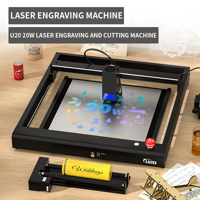 Grabador láser de 20W U20, máq - Air Assist Pump Laser reseña y precio
