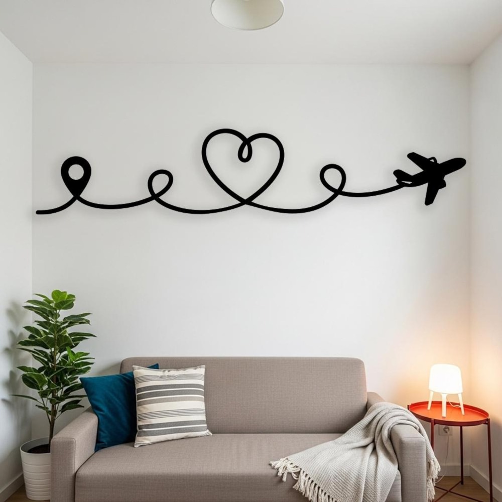 Arte de pared metálico plano p - Industrial Laser Power reseña y precio