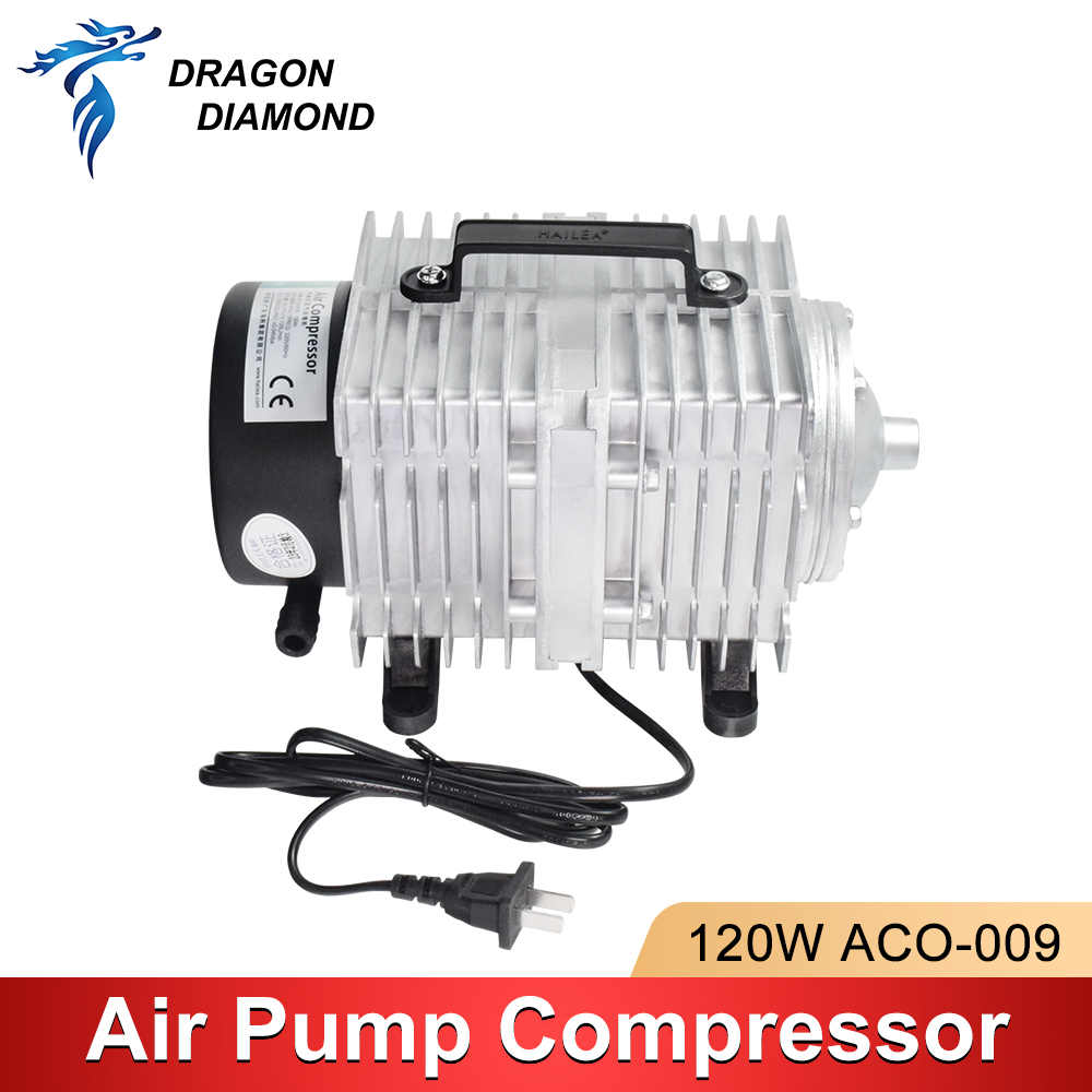 Compresor de aire de 120W, bom - Air Assist Pump Laser reseña y precio