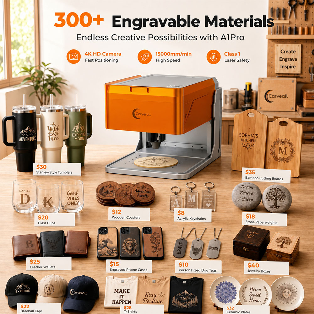 Grabador Láser Carverall A1PRO - Industrial Laser Etching Machine reseña y precio